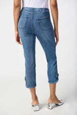 Slim Crop Jean with Bow Detail