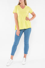 V-Neck Tiered Tee