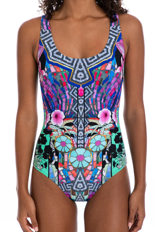 Verona French Square One Piece Swimsuit